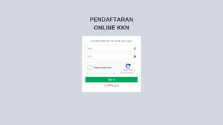 
                            2. Pendaftaran KKN Online| Login Mahasiswa