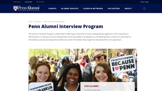 
                            6. Penn Alumni Interview Program - Penn Alumni