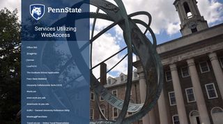 
                            6. Penn State WebAccess: Published Services