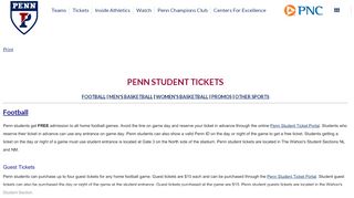 
                            9. Penn Student Tickets - University of Pennsylvania Athletics