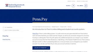 
                            7. Penn.Pay - Student Registration and Financial Services - University of ...