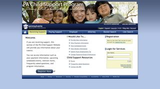 
                            1. Pennsylvania Child Support Program