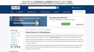 
                            5. Pennsylvania Online Driver & Vehicle Services | DMV.ORG