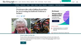 
                            5. Pensioner dies after falling from bike he was testing in Halfords ...