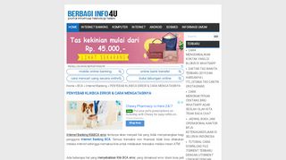 
                            9. PENYEBAB KLIKBCA ERROR & CARA MENGATASINYA