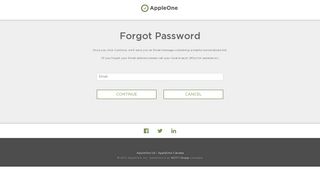 
                            8. People Portal - Forgot your password? - AppleOne Technical ...