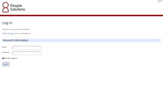 
                            1. People Solutions Group Web Portal - Log In