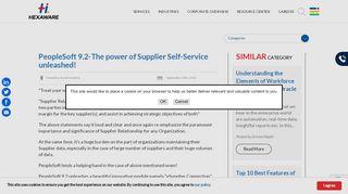 
                            9. PeopleSoft 9.2-The power of Supplier Self-Service unleashed!