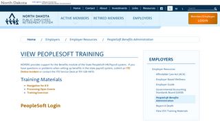 
                            3. PeopleSoft Benefits Administration - NDPERS