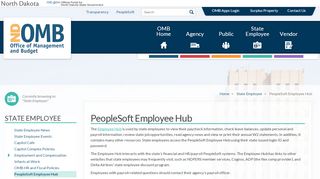 
                            1. PeopleSoft Employee Hub | ND Office of Management and Budget