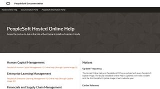 
                            6. PeopleSoft Hosted Online Help - Oracle Docs