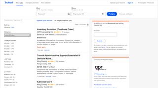 
                            9. Peoplesoft Jobs, Employment in King County, WA | Indeed.com