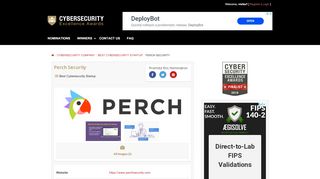 
                            8. Perch Security - Cybersecurity Excellence Awards