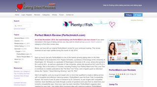 
                            4. Perfect Match Review (Perfectmatch.com) - Dating Sites Reviews