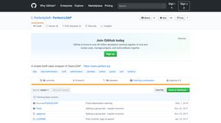 
                            8. PerfectlySoft/Perfect-LDAP: A simple Swift class wrapper of ... - GitHub