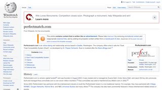 
                            2. perfectmatch.com - Wikipedia