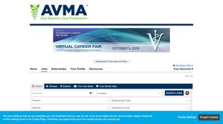 
                            3. perform a new job search. - AVMA Career Center - American ...