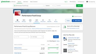 
                            9. Performance Food Group Bonuses | Glassdoor