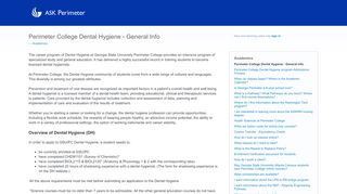 
                            6. Perimeter College Dental Hygiene - General Info – Resource ...