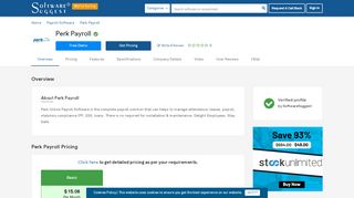 
                            9. Perk Payroll Pricing, Features & Reviews 2019 - Free Demo