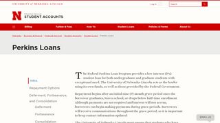 
                            8. Perkins Loans | Student Accounts | Nebraska