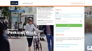 
                            4. Perks at Work For William Hill US employees, family & friends