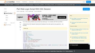 
                            8. Perl Web Login Script With CGI::Session - Stack Overflow