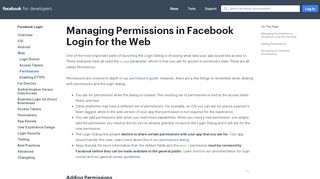 
                            1. Permissions - Facebook Login - Facebook for Developers