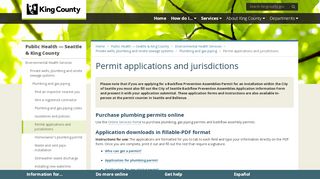 
                            7. Permit applications and jurisdictions - King County