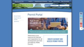 
                            2. Permit Portal - Wake County Government