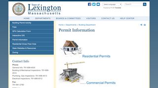 
                            4. Permits | Town of Lexington MA