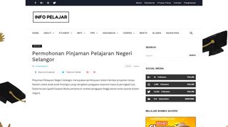 
                            5. Permohonan Pinjaman Pelajaran Negeri Selangor