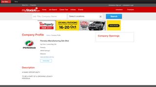 
                            9. Perodua Manufacturing Sdn Bhd | myStarjob.com