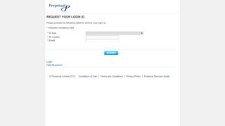 
                            7. Perpetual | Forgotten your login id