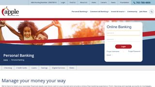 
                            1. Personal Banking - applefcu.org