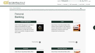 
                            4. Personal Banking - Arab African International Bank
