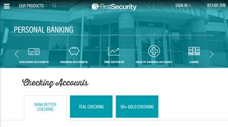 
                            1. Personal Banking | First Security Bank