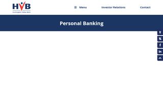 
                            10. Personal Banking | Huntingdon Valley Bank