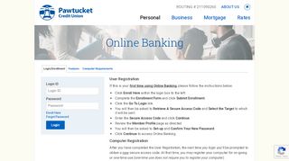 
                            8. Personal Banking: Online Banking - Pawtucket Credit Union