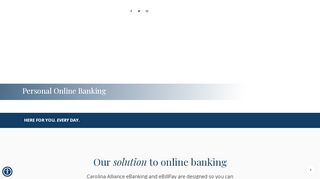 
                            3. Personal Banking – Online – Carolina Alliance Bank