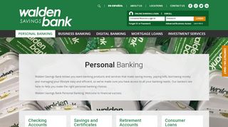 
                            6. Personal Banking - Walden Savings Bank