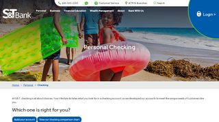 
                            1. Personal Checking | S&T Bank
