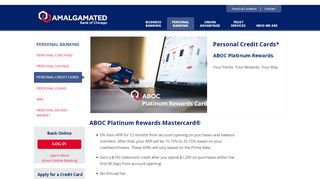 
                            1. Personal Credit Cards* - aboc.com