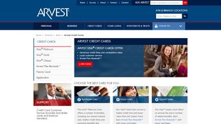 
                            5. Personal Credit Cards | Credit Card Applications - arvest.com