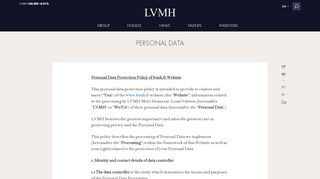 
                            4. Personal data - LVMH