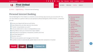 
                            7. Personal Internet Banking - First United Bank & …