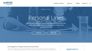 
                            2. Personal Lines Insurance | AmWINS