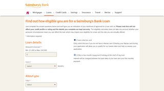 
                            7. Personal Loan Repayment Calculator | Sainsburyâ€™s Bank