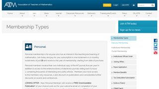 
                            9. Personal Maths Association Membership Types