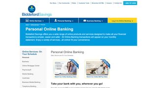 
                            3. Personal Online Banking - Biddeford Savings Bank